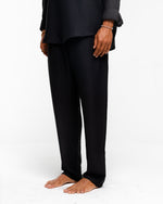 Linen Black Regular Pants