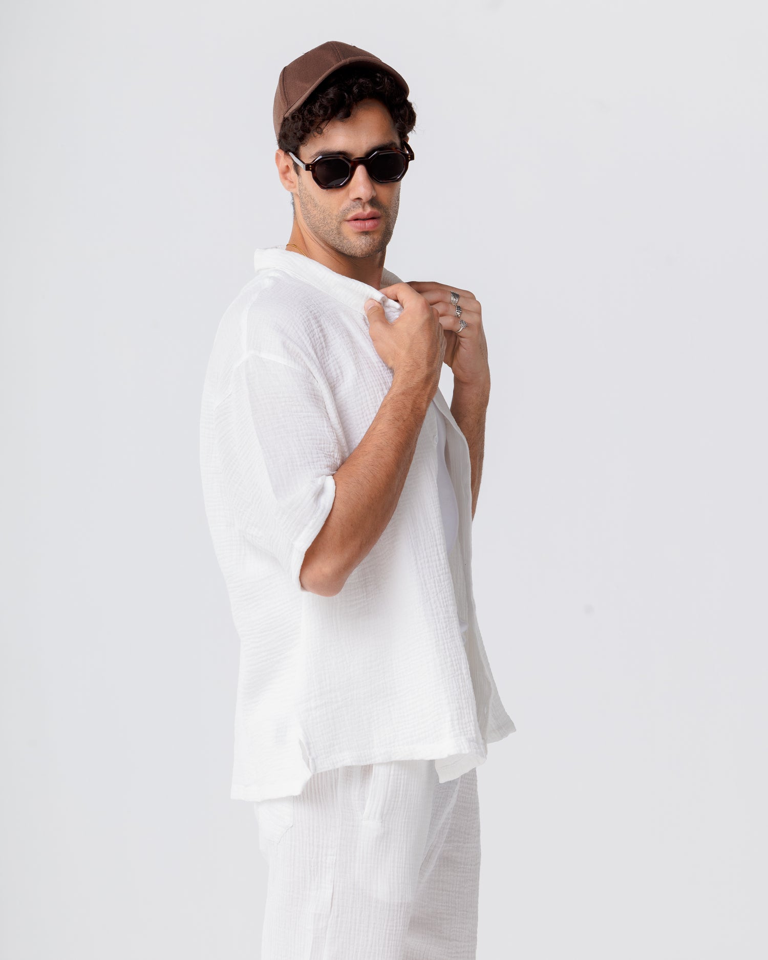 Linen White Shirt
