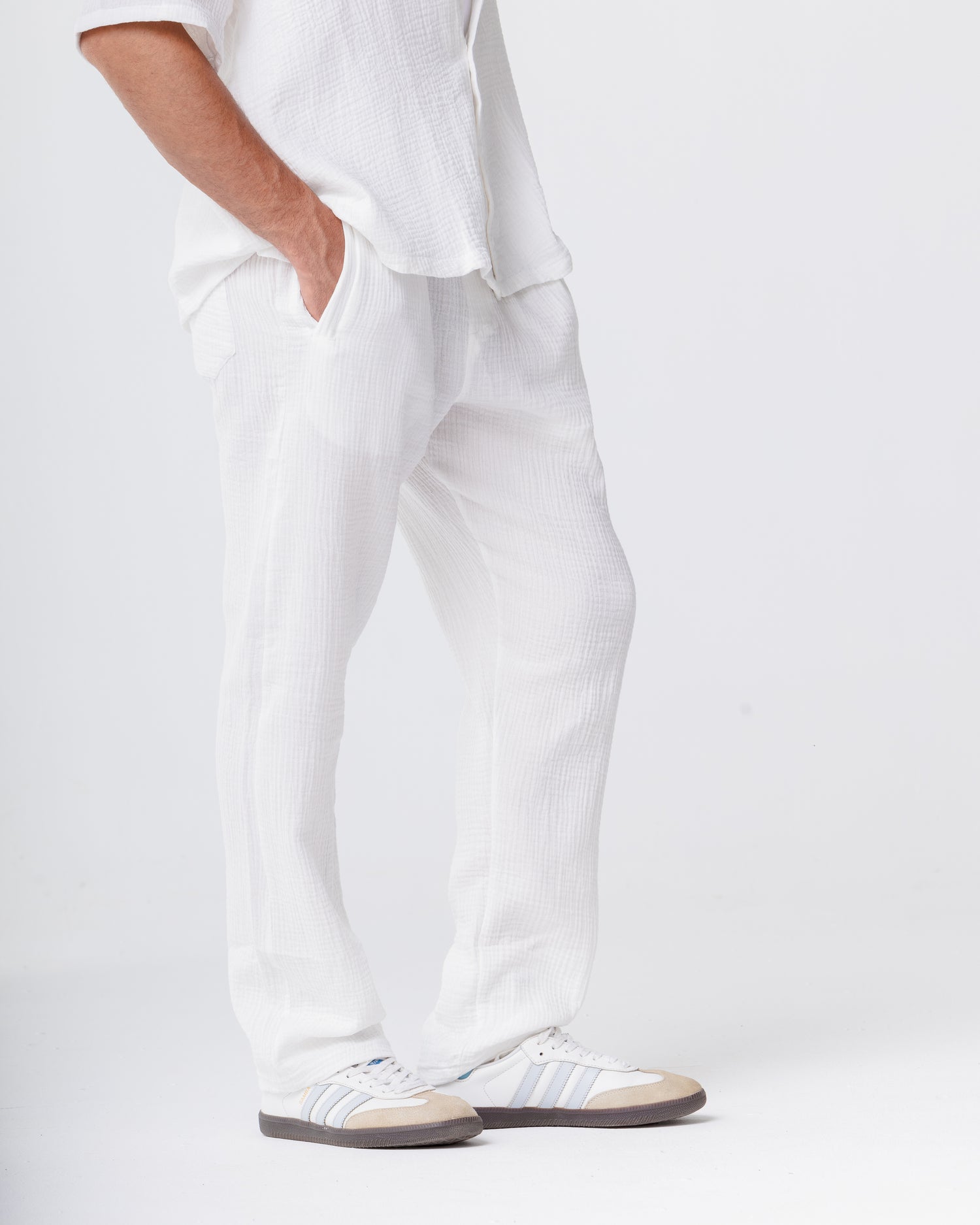 Linen White Pants