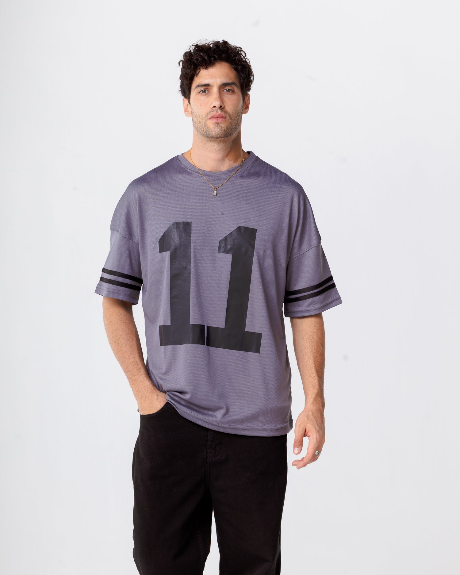Grey Jersey Oversized T-shirt