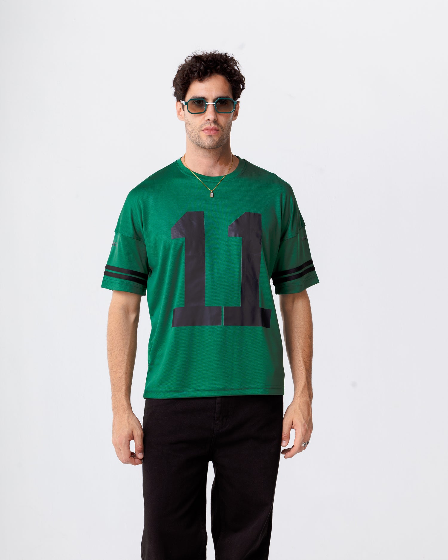 Green Jersey Oversized T-shirt