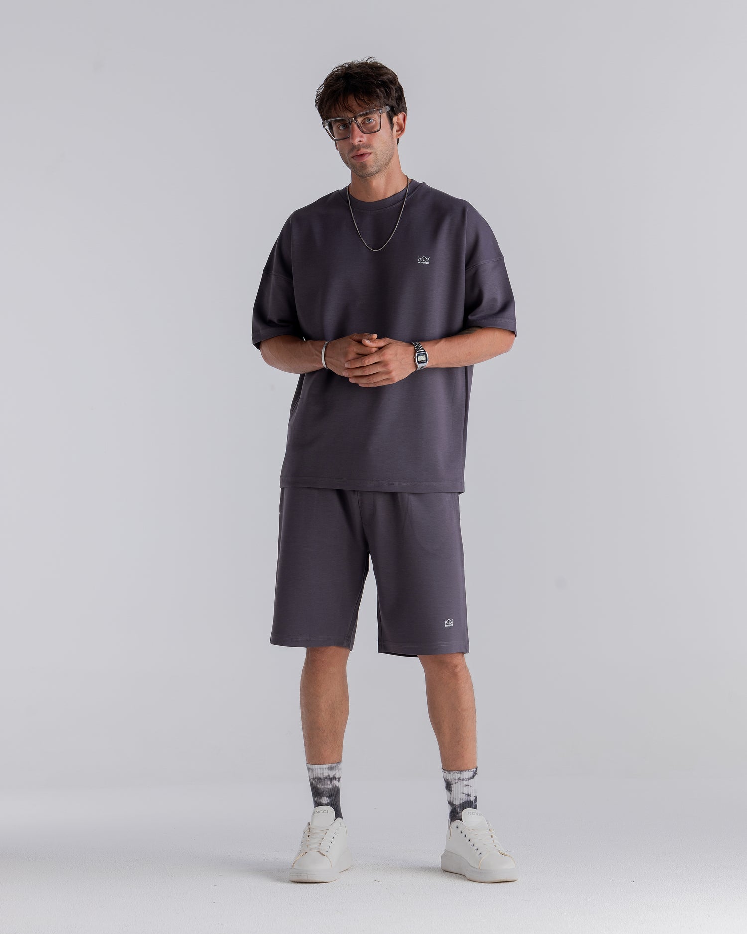 Dark Grey Set Shorts