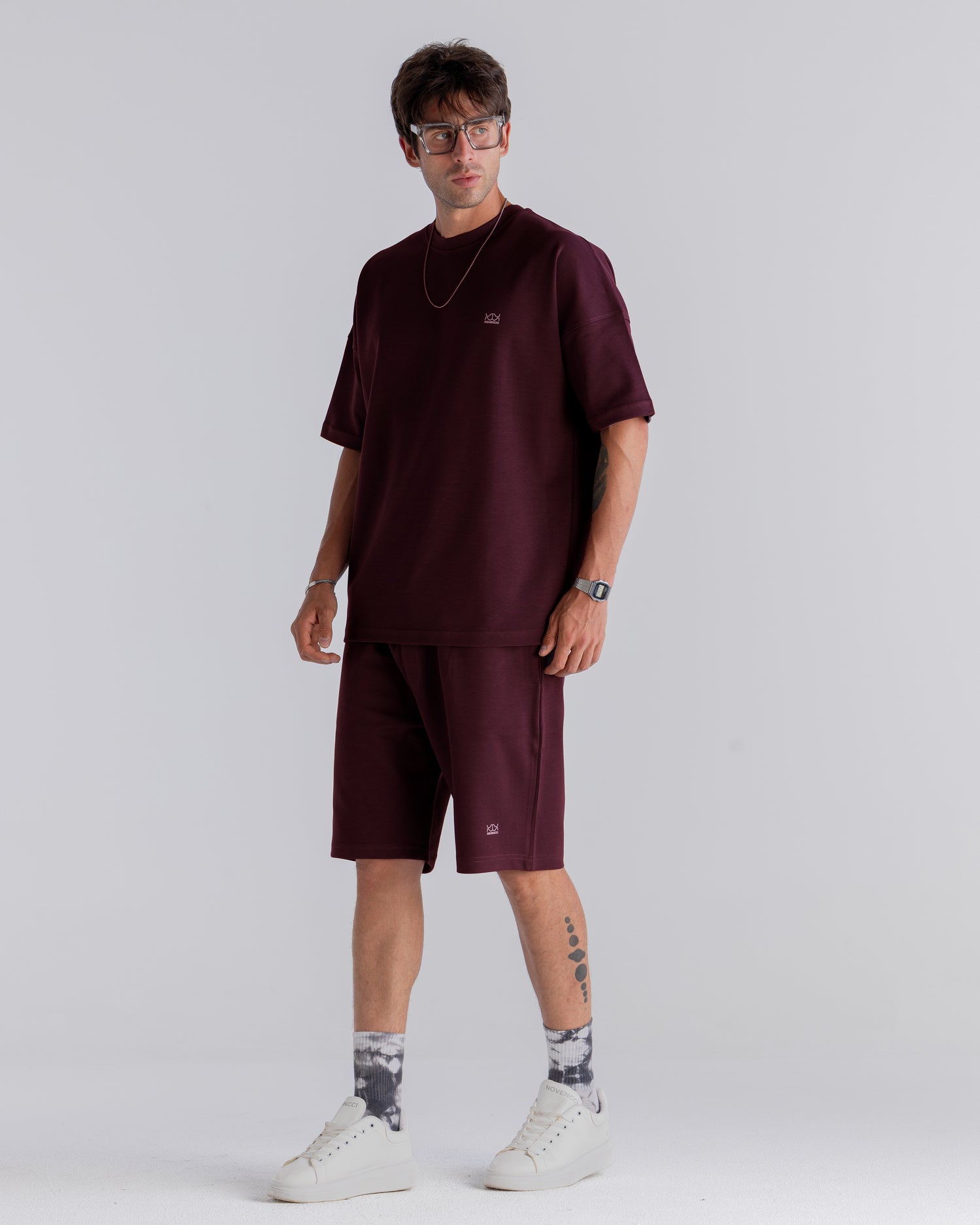 Burgundy Set Shorts