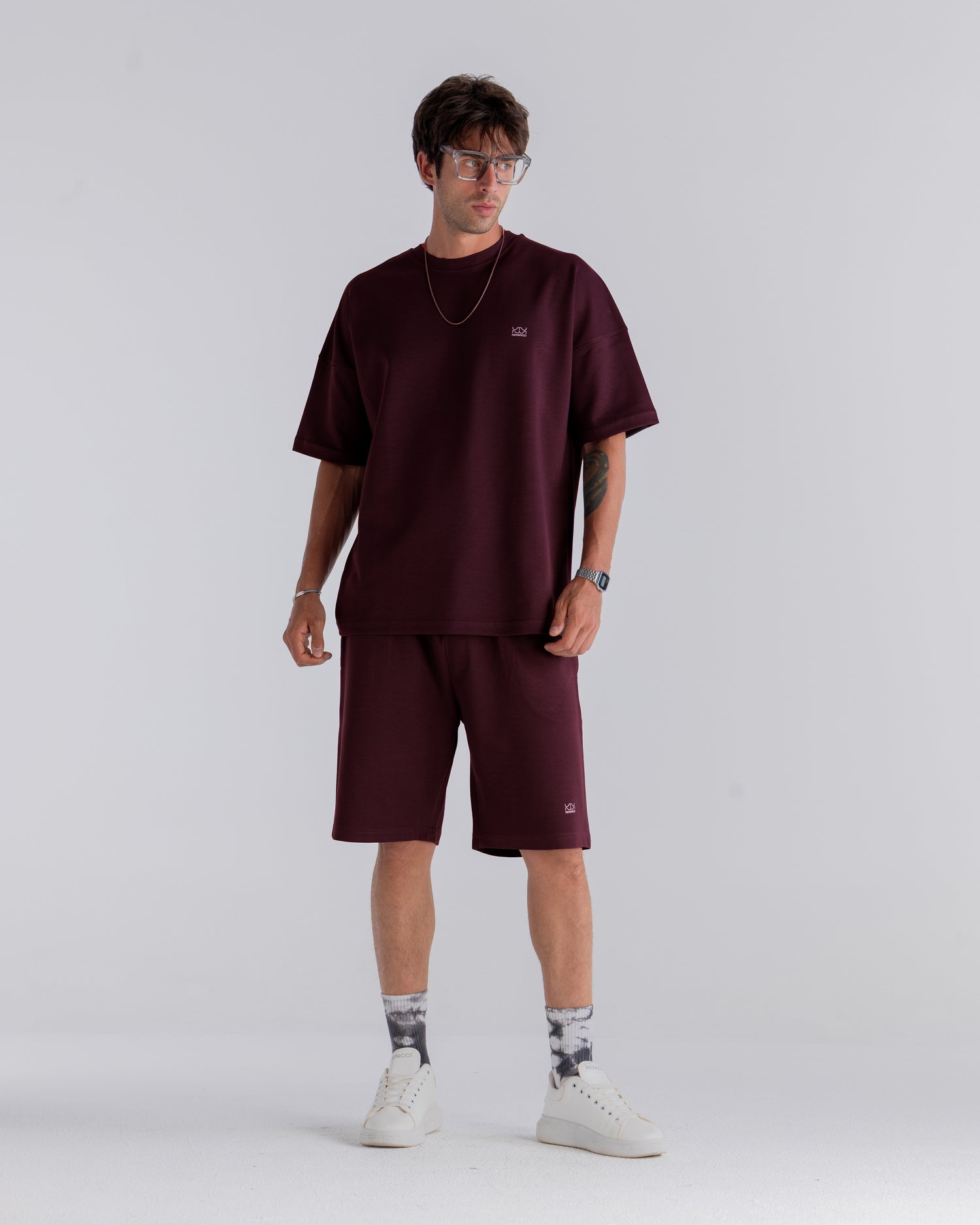 Burgundy Set Shorts