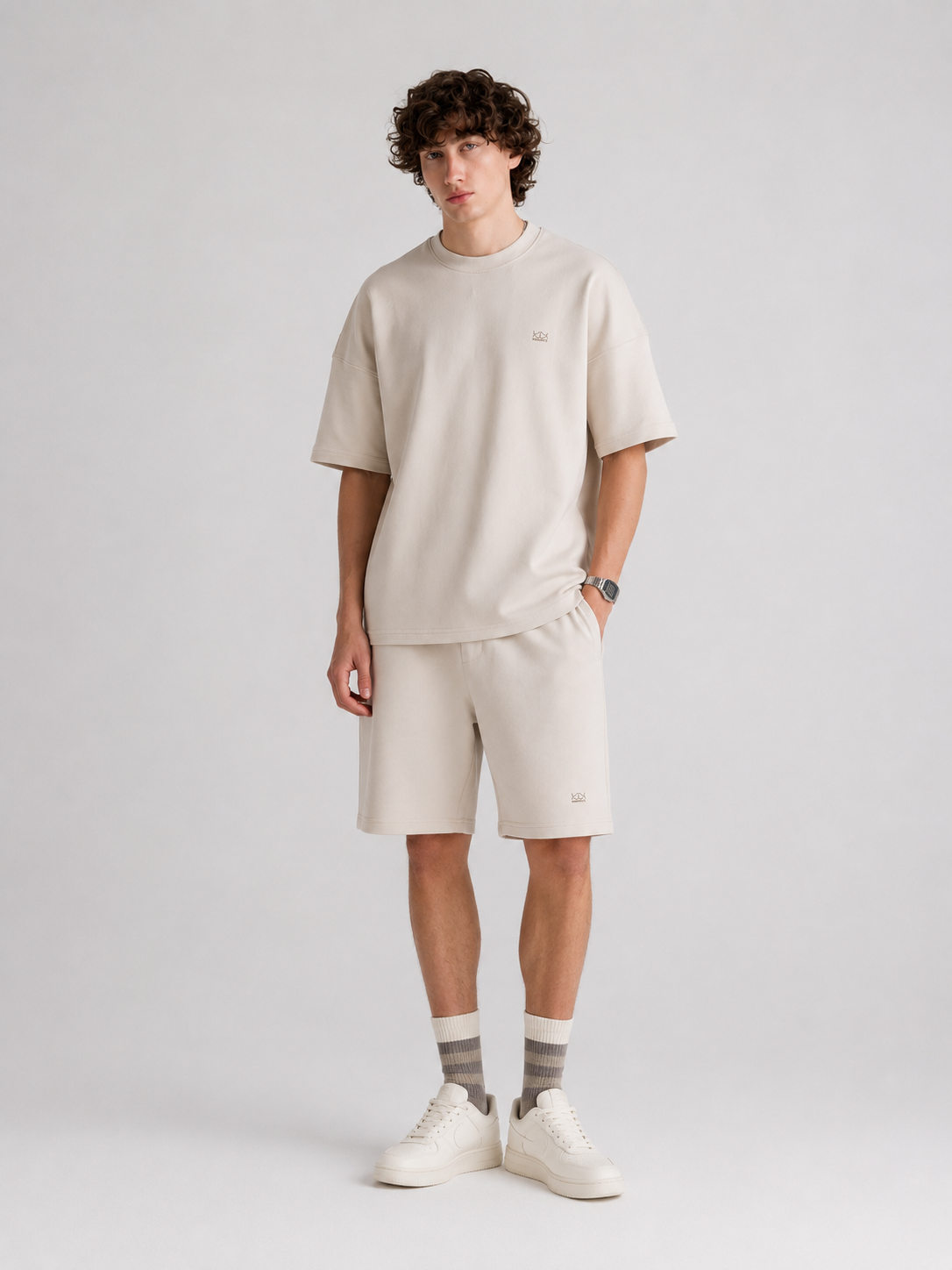 Creamy Set Shorts