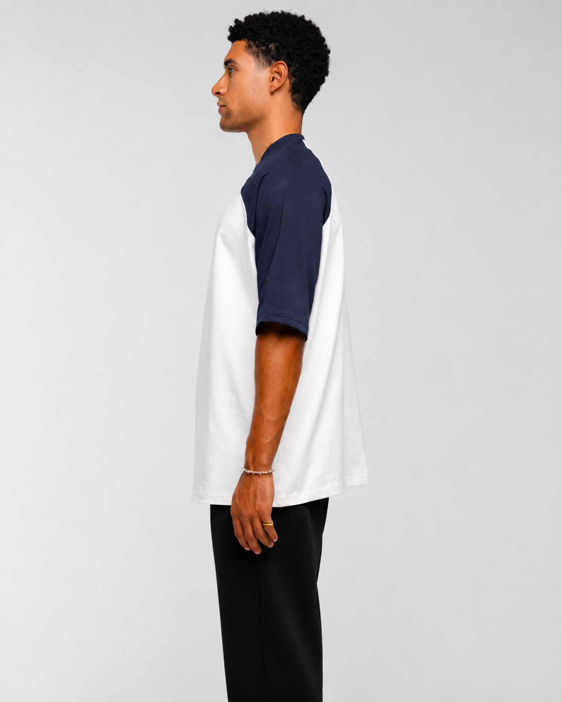 Dark Blue Raglan Dark Blue Raglan Oversized T-shirt – Novencci EG