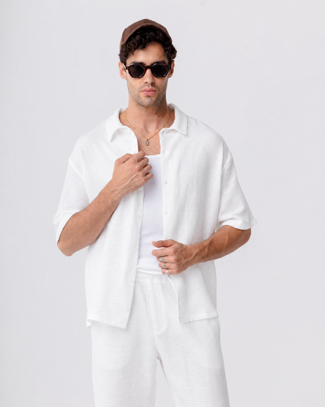 White Linen Shirt