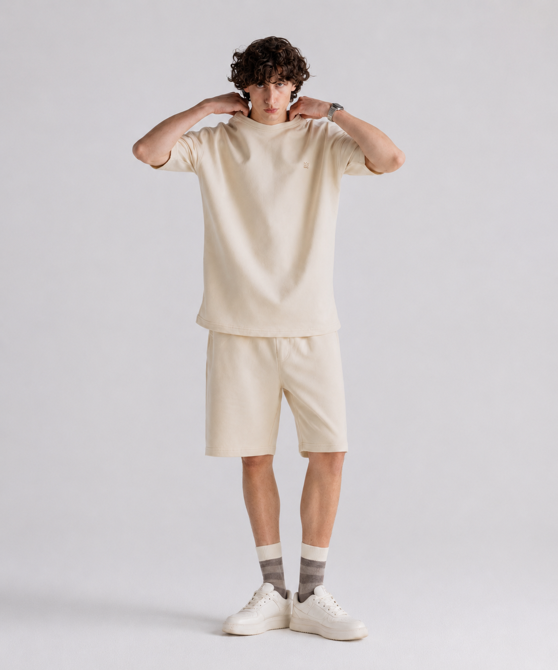 Creamy Set Shorts