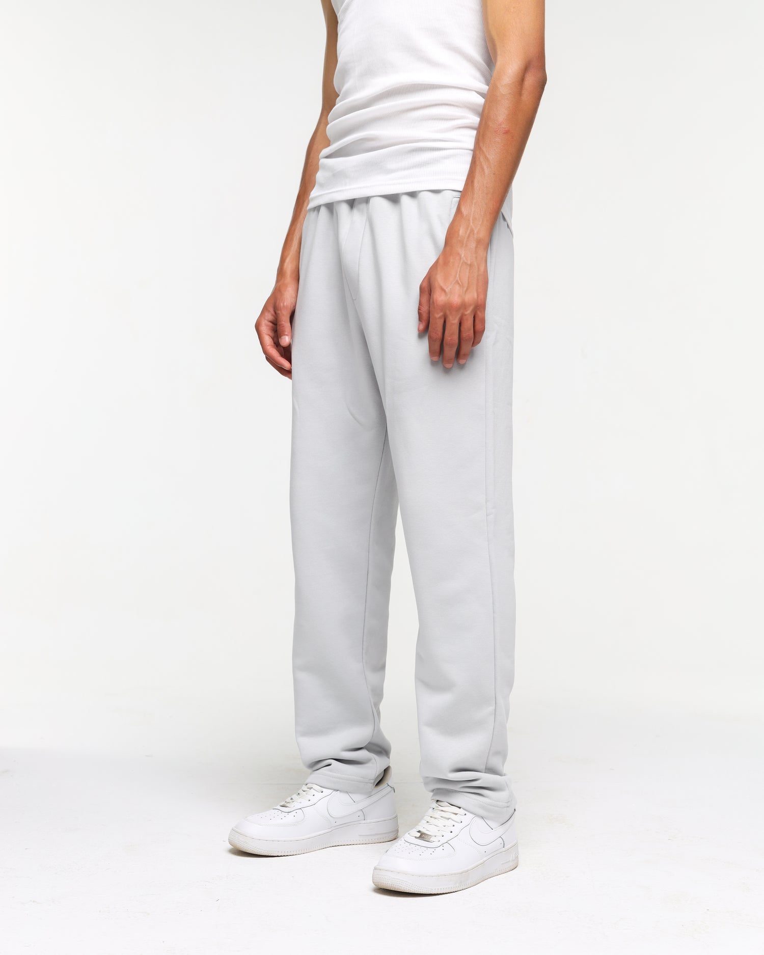 Wide fit silver pants