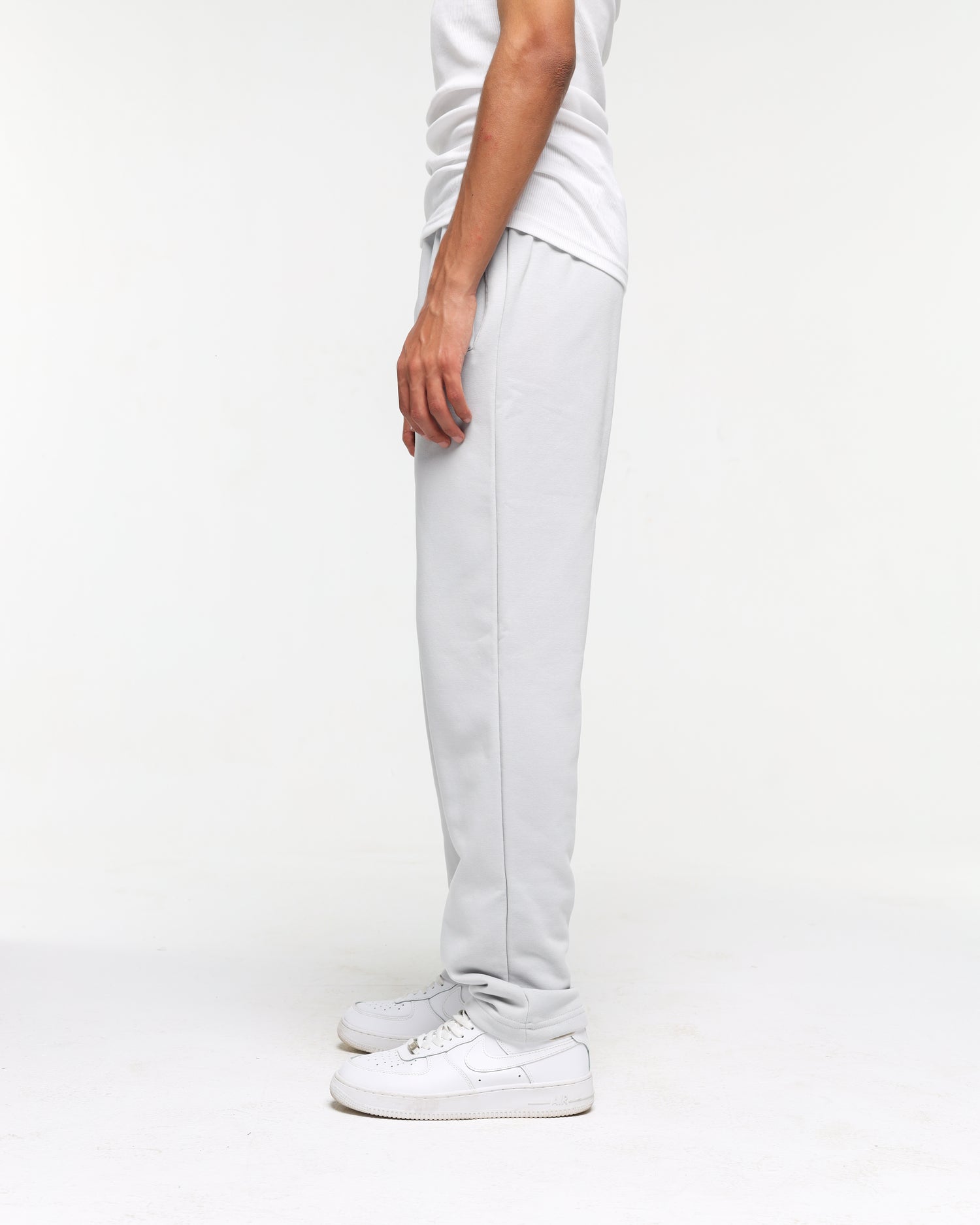 Wide fit silver pants