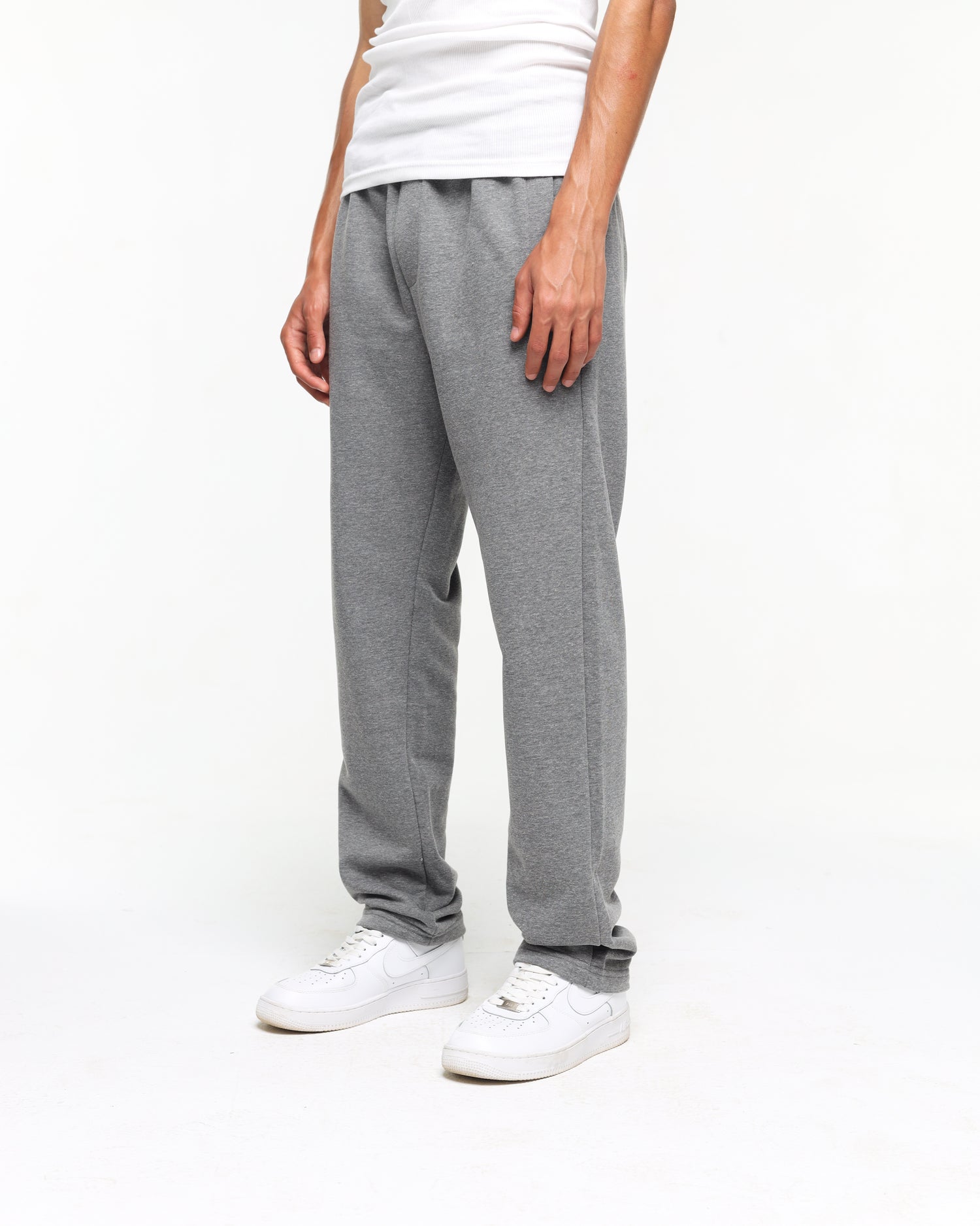 Wide fit grey pants