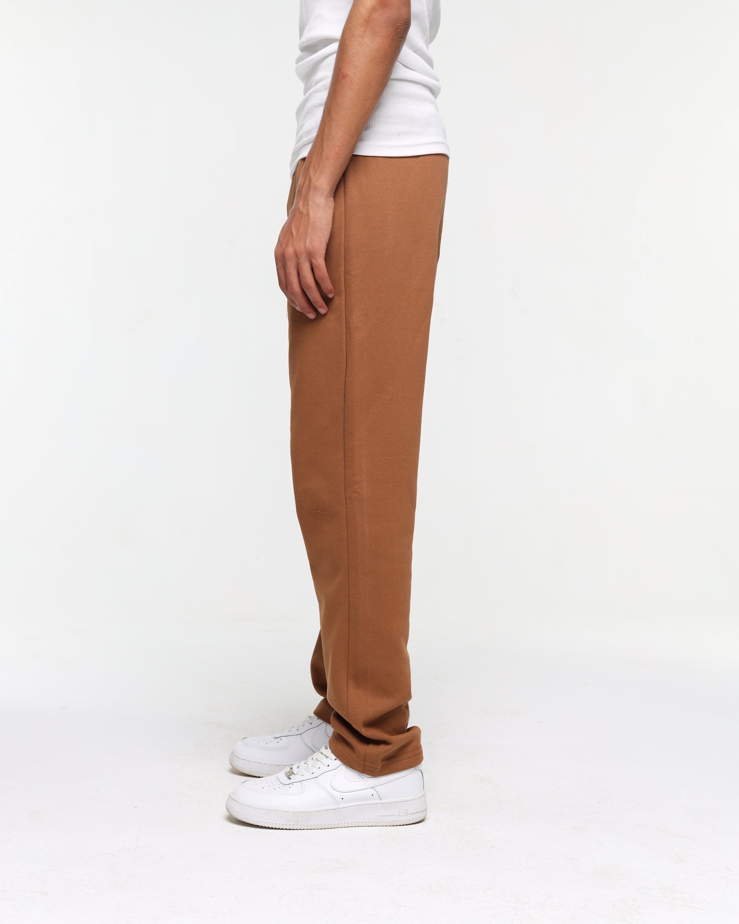 Wide fit brown pants