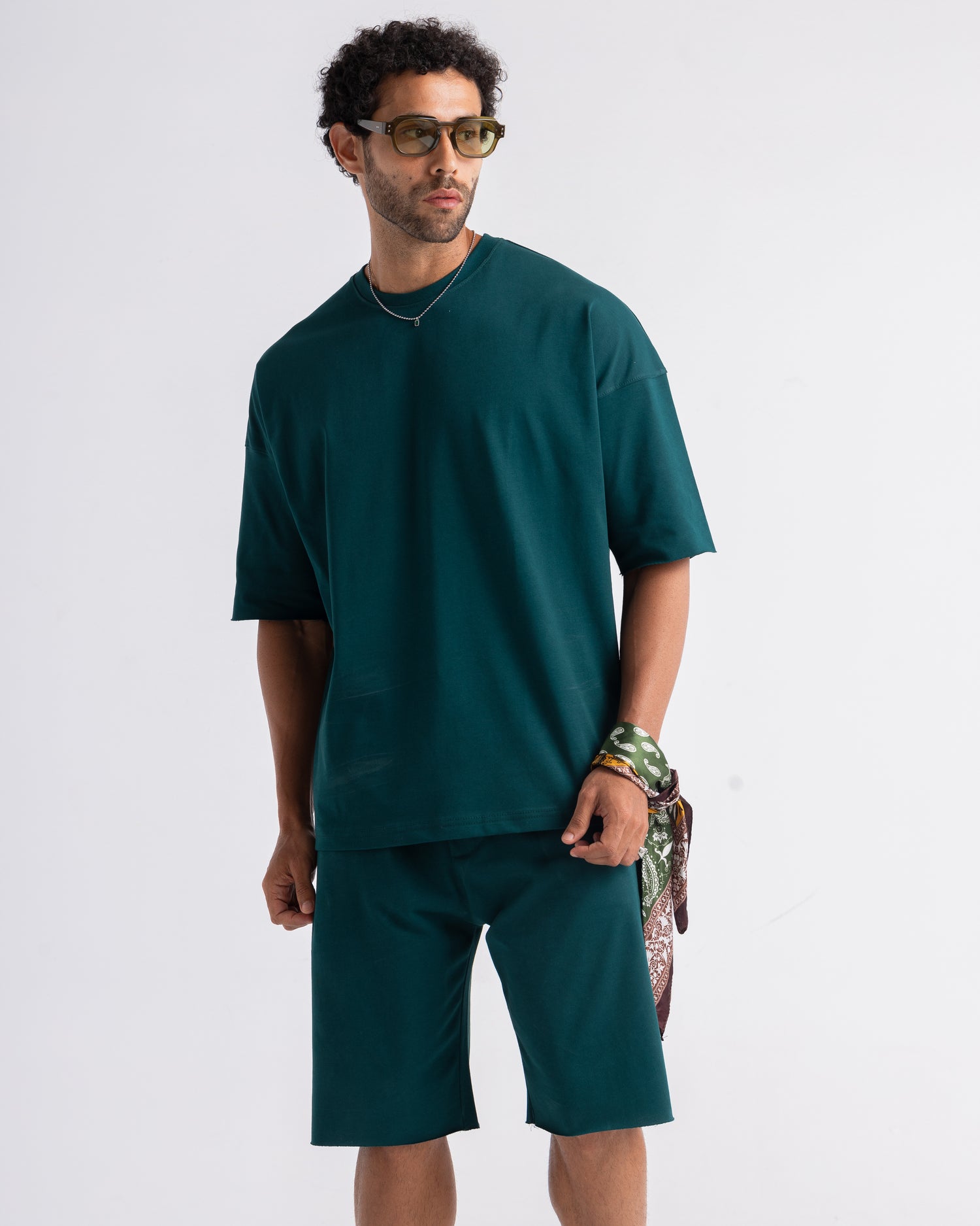 T-shirt & Short Teal set
