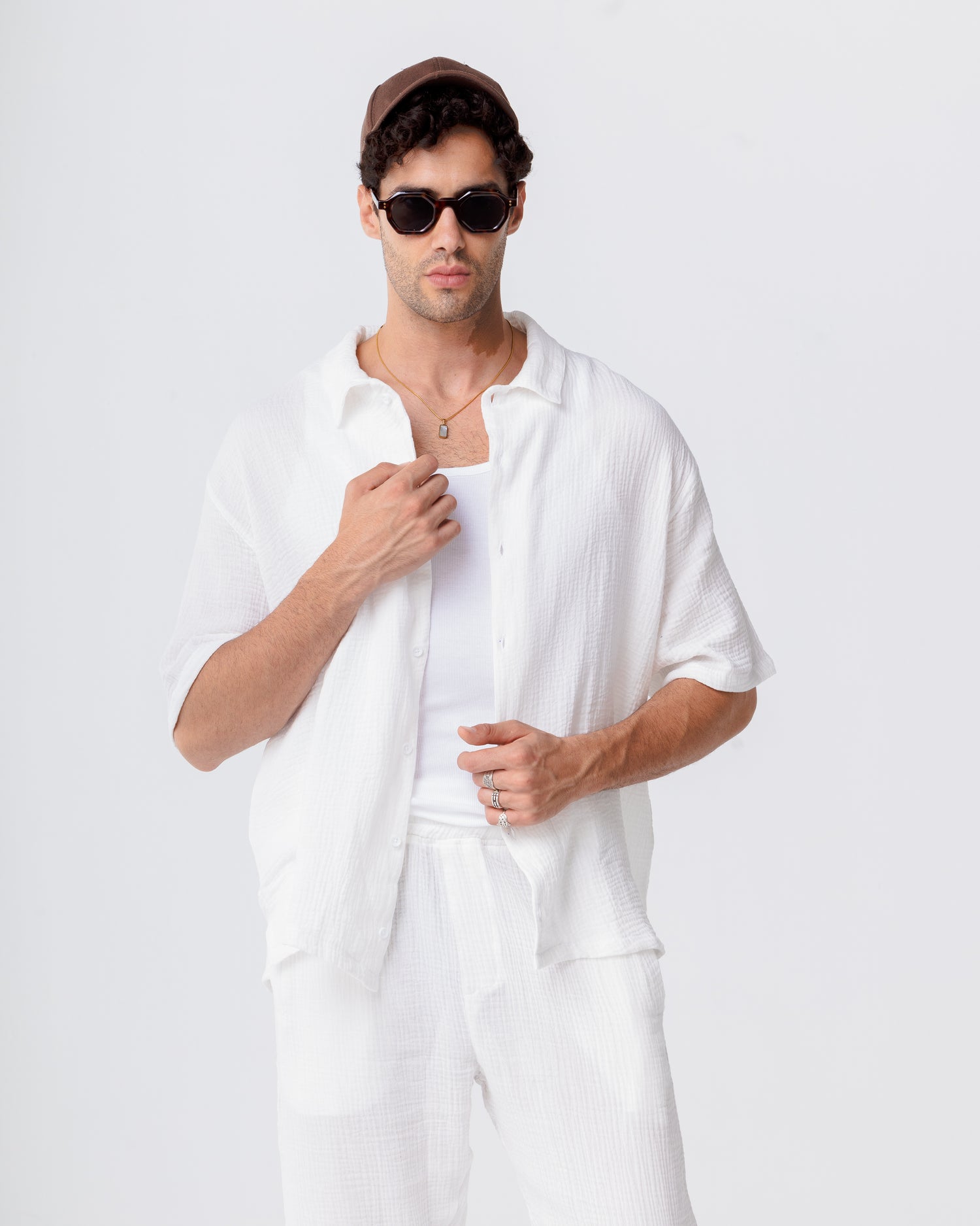 Linen White Shirt