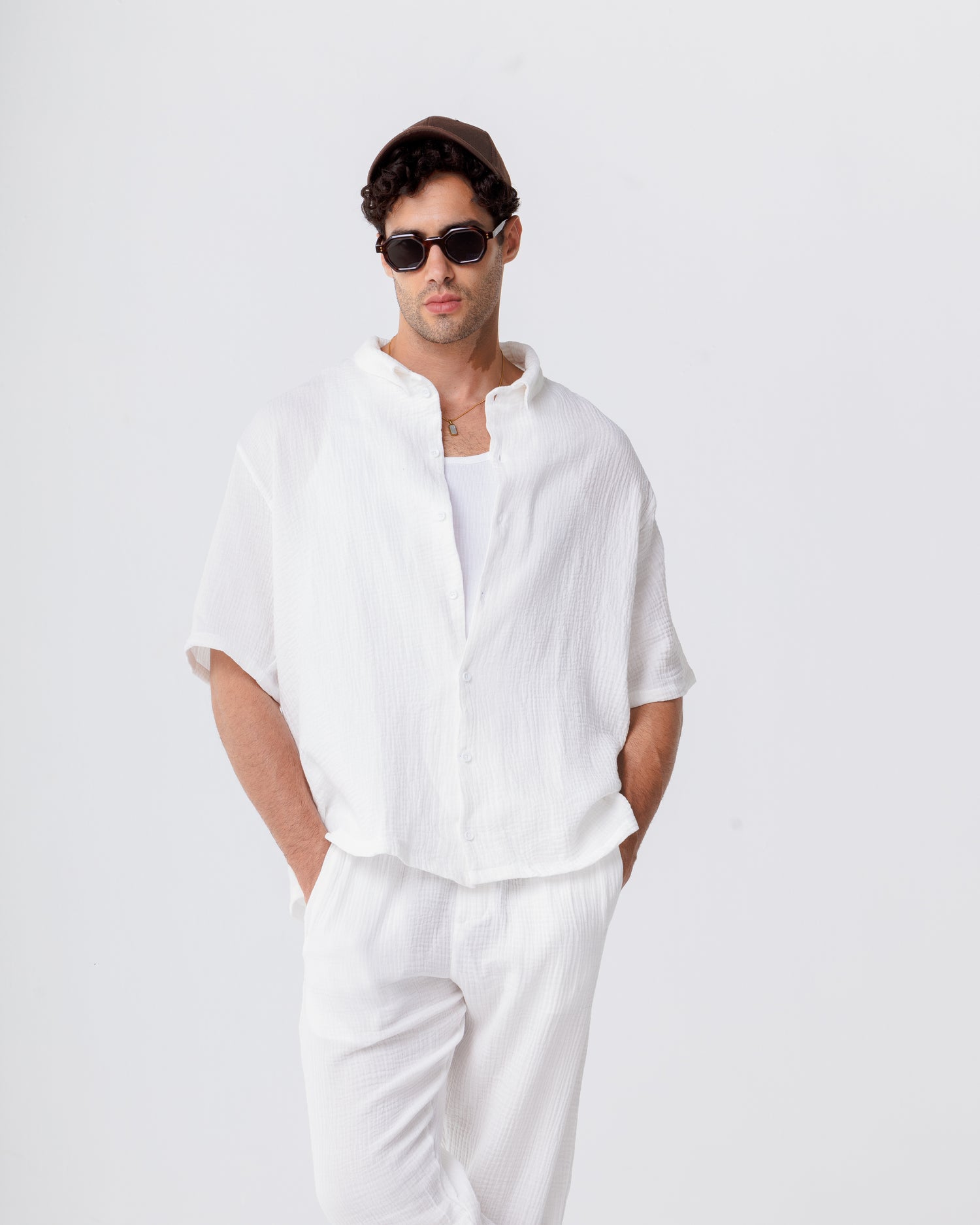 Linen White Shirt