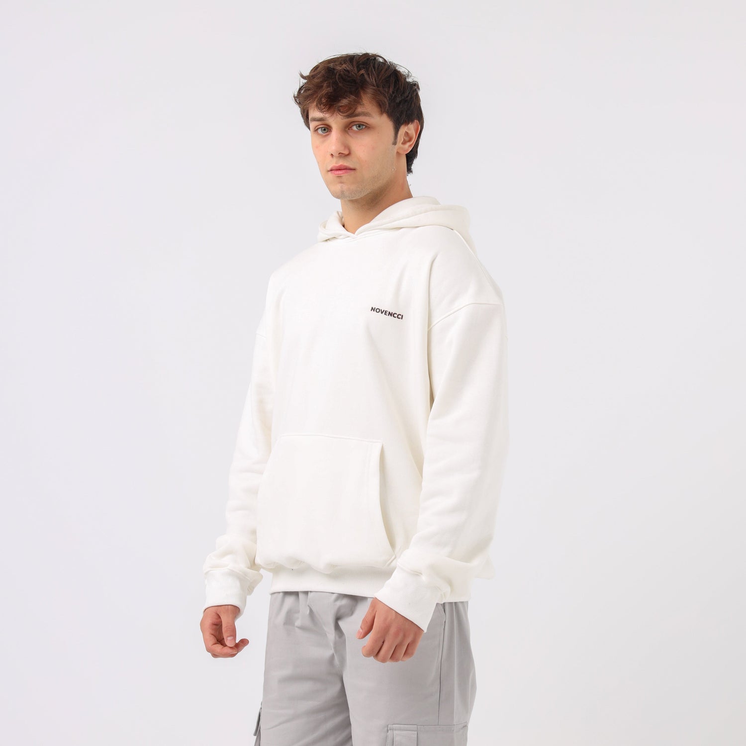 Basic white hoodie