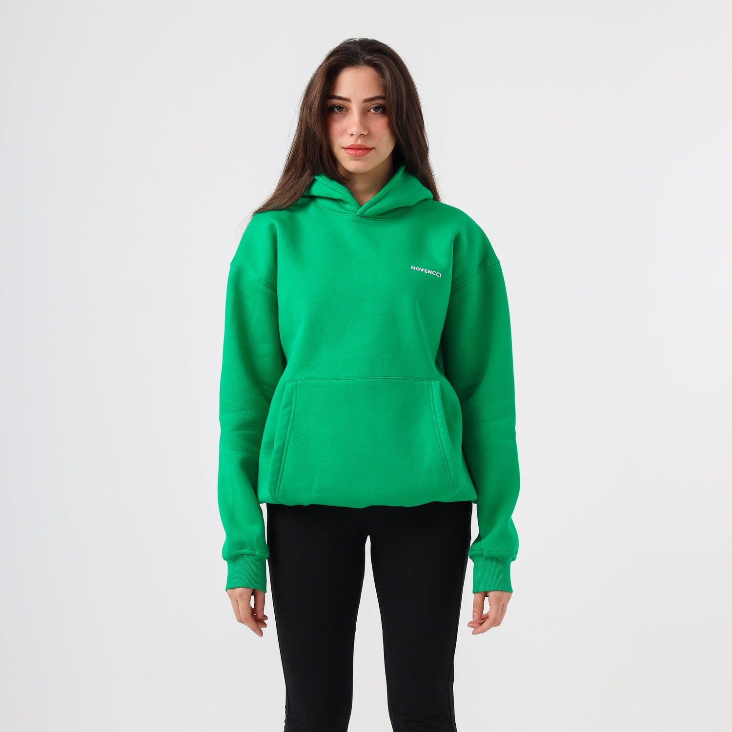 Basic green hoodie