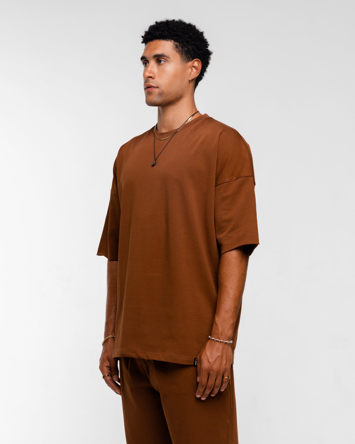 T-shirt&short brown set