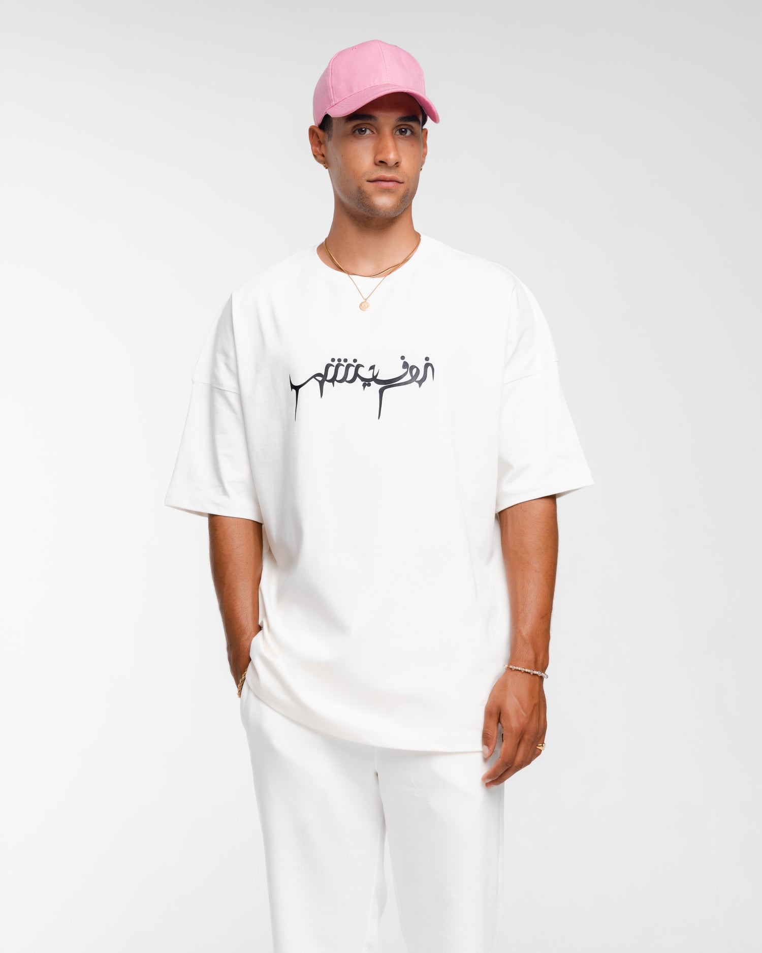 Novencci AR white oversized t-shirt