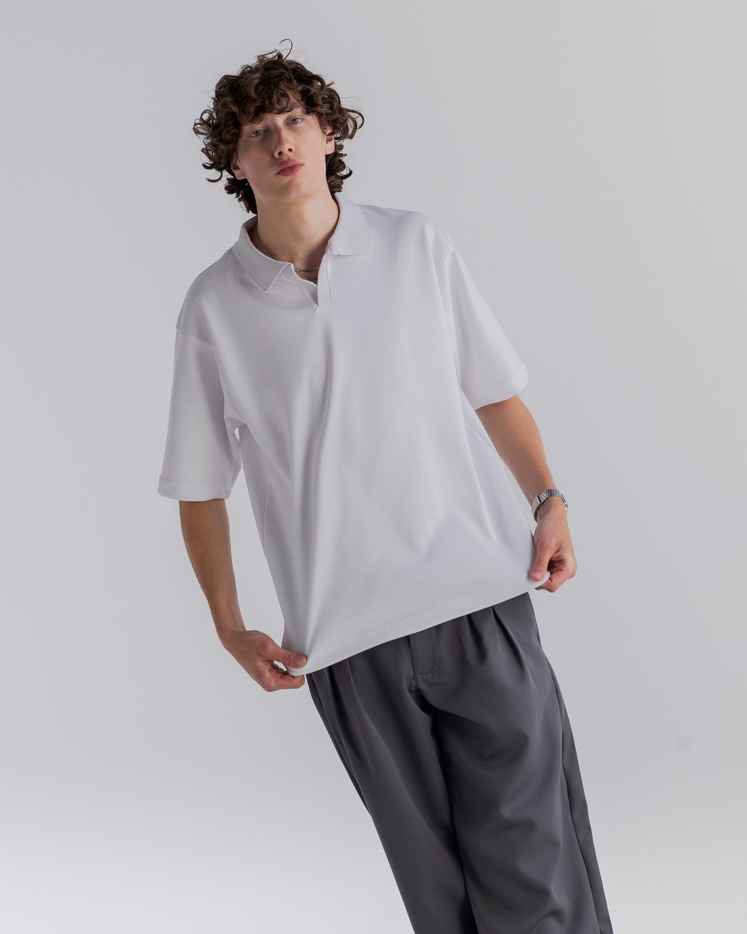 White Basic Polo