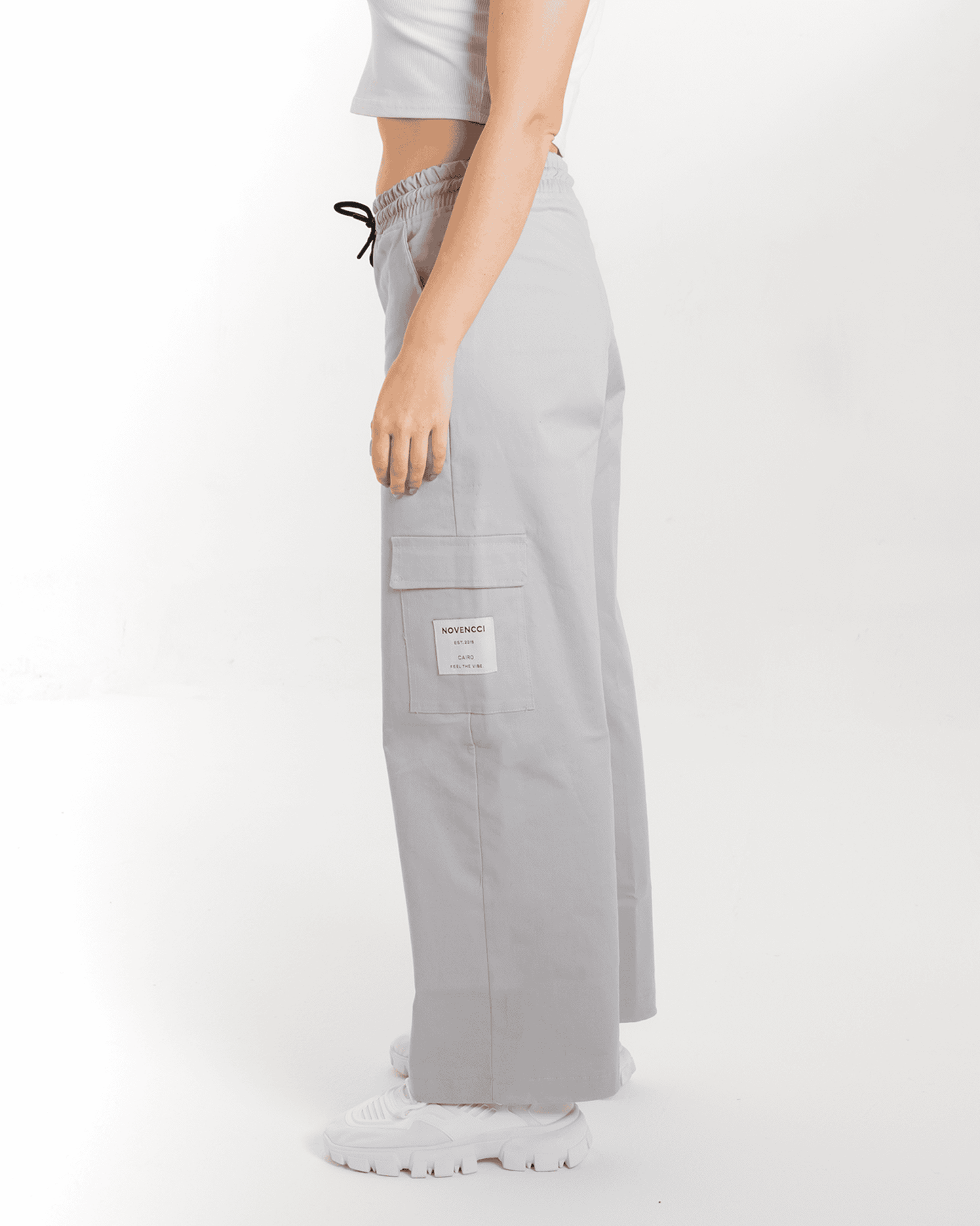 Wide fit brown pants – Novencci