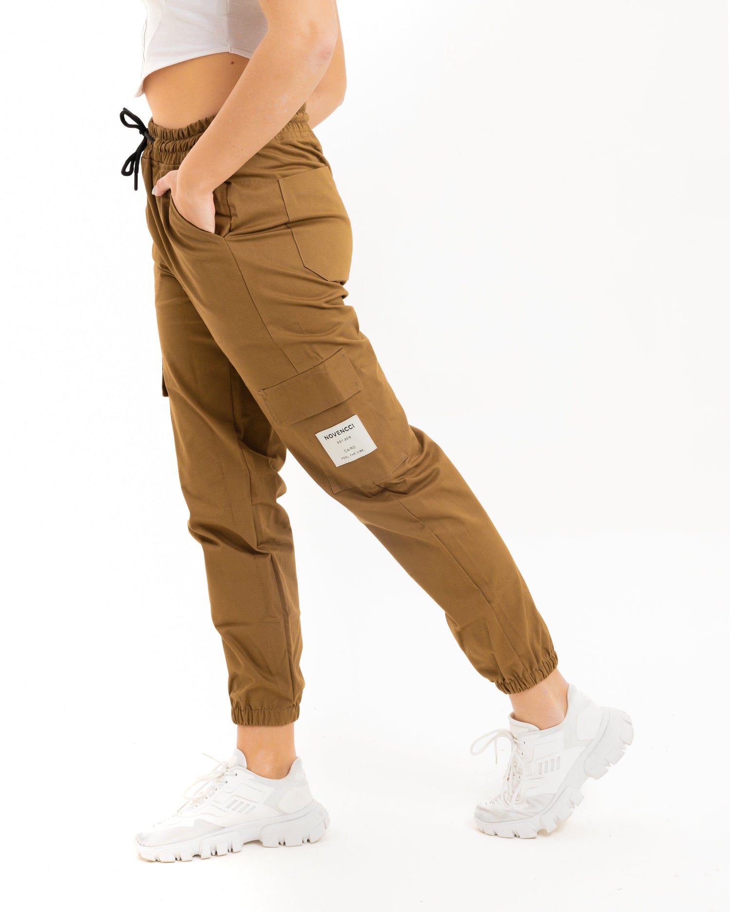 Jogger sugar brown pants cargo pockets