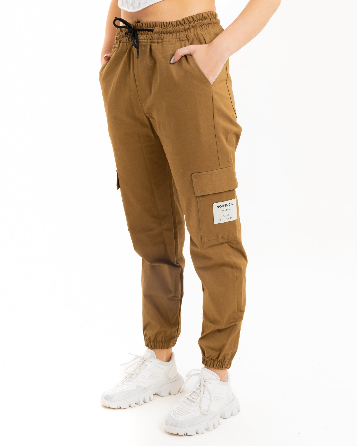 Jogger sugar brown pants cargo pockets